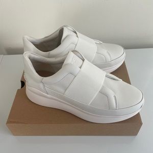 UGG White Leather Sneakers